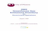 2005 Greenhouse Gas Emissions Inventory