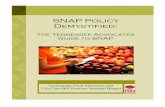 The Tennessee Advocate's Guide to SNAP - Congressional Hunger