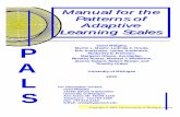 Manual for the Patterns of Adaptive Learning Scales - University of