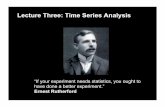 Lecture Three: Time Series Analysis