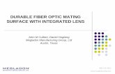 DURABLE FIBER OPTIC MATING SURFACE WITH INTEGRATED LENS