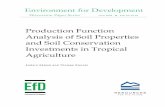 Production Function Analysis of Soil Properties and Soil
