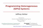 Programming Heterogeneous (GPU) Systems