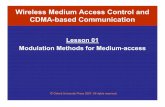 Modulation Methods for Medium-access Wireless Medium Access