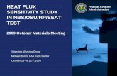 HEAT FLUX Federal Aviation SENSITIVITY STUDY IN NBS/OSU/RP