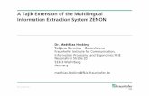 A Tajik Extension of the Multilingual Information Extraction System