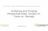 Archiving and Purging PeopleSoft Data - Quest International Users