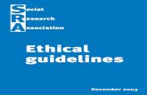 Ethical guidelines - Social Research Association