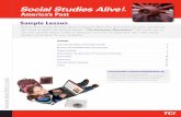 Social Studies Alive! America's Past | Sample Chapter | Social - TCI