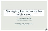 Managing kernel modules with kmod - The Linux Foundation