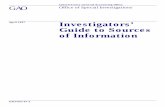 Investigators' Guide to Sources of Information GAO/OSI-97-2 - U.S