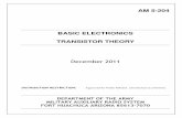 AM 5 â€“ 204 Basic Electronics - Transistor Theory - Texas Army MARS