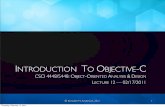 Lecture 12: Introduction to Objective-C