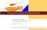 Honey Processing Unit Model DPR - Bihar