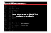 New advances in Ms Office malware   - Reconstructer.org
