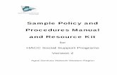 Sample Policy and Procedures Manual and Resource Kit