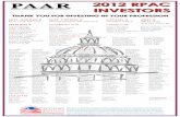2012 RPAC Contributors - Peoria Area Association of REALTORS