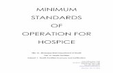 minimum standards of operation for hospice - Mississippi State