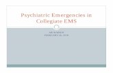 Psychiatric Emergencies in Collegiate EMS - National Collegiate