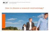How to choose a research methodology? - of Knut Hinkelmann