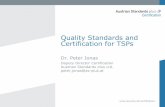 Quality Standards and Certification for TSPs - TermNet