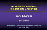 Performance Measures: Insights and Challenges - CIMA