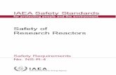 IAEA Safety Standards Safety of Research Reactors - Publications