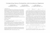 Computing Query Probability with Incidence Algebras - Washington