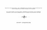 nato glossary of abbreviations used in nato documents and
