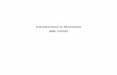 Introduction to Business BBI 1O/2O - Ontario