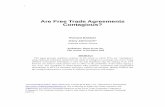 Are Free Trade Agreements Contagious? - World Trade Organization