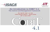 An Introduction to COBIT An Introduction to COBIT 4.1 - ISACA Riyadh