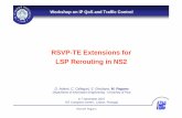 RSVP-TE Extensions for LSP Rerouting in NS2 - Communication
