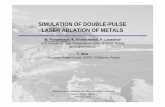 simulation of double-pulse laser ablation of metals - reseau femto