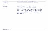 The Results Act: An Evaluator's Guide to Assessing Agency Annual