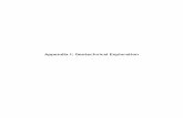 Appendix I: Geotechnical Exploration