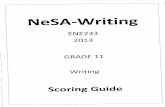 2013 NeSA Writing Grade 11 Scoring Sample - Nebraska