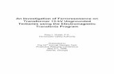 An Investigation of Ferroresonance on Transformer 13-kV
