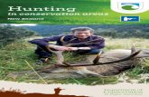Hunting in Conservation Areas brochure - Department of Conservation