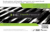 HHE Report No. HETA-2012-0206-3202, Evaluation of health