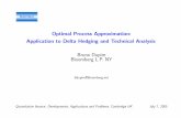 Optimal Process Approximation: Application to Delta Hedging and