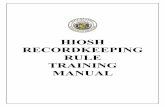 HIOSH Record Keeping Manual - Department of Labor and