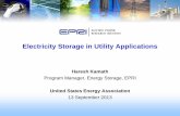 Haresh Kamath, EPRI - Energy Storage Technology Update