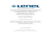 Lenel OnGuard Access Control Cryptographic Modules: Security