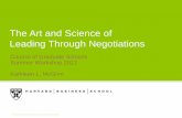 The Art and Science of Leading through Negotiations - Council of
