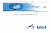 EN 300 468 - V1.13.1 - Digital Video Broadcasting (DVB - ETSI