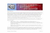 Ch 13: Electric Circuits: Batteries and Resistors - SCIPP