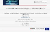 Research E-Infrastructure Upgrade Project at IMCS UL - ITIM