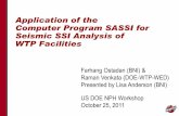 Applicaiton of the Computer Program SASSI for Seismic SSI - U.S