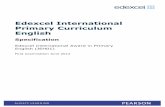 Specification - Edexcel International Primary Curriculum - English